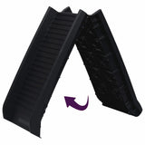Folding Dog Ramp Black 155.5x40x15.5 cm 170987