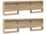 Storage Headboard with Shelf Sonoma Oak 180 cm Engineered Wood 3335511