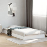 Bed Frame without Mattress White 100x200 cm Engineered Wood 842056