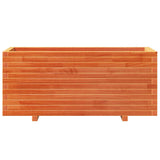 Garden Planter Wax Brown 110x40x49.5 cm Solid Wood Pine 847380