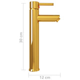 Bathroom Mixer Tap Gold 12x30 cm 149089