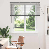 Venetian Blinds Manual Dark Grey 130 x 130 cm Aluminium 42006053