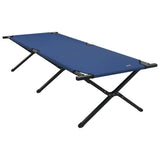Folding Camping Bed Folding Manual Blue Oxford fabric 42003192