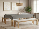 Table Cloth 5 pcs Rectangular Light Grey 110 x 180 cm 42040318