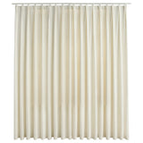 134519 Blackout Curtain with Hooks Velvet Cream 290x245 cm