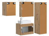Bathroom Cabinet Set 5 pcs Artisan Oak 50 x 14.5 x 70 cm 3407326