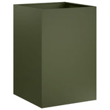 Garden Planter 2 pcs Olive Green 40 x 40 x 75 cm 8005379