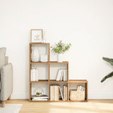 Room Divider Bookcase 3-Tier Artisan Oak 99x29x99 cm Engineered Wood 857966