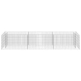 Gabion Raised Bed Galvanised Steel 270x50x50 cm 143563