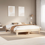 Bed Frame without Mattress 200x200 cm Solid Wood Pine 855343