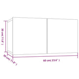 Wall TV Cabinets 4 pcs Grey Sonoma 60x30x30 cm Engineered Wood 3120204