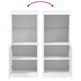 Sideboard with LED Lights White 41x37x100 cm 836686