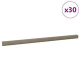 Stair Nosings 30 pcs Champagne 67 x 3.5 x 3 cm Aluminium 4013486