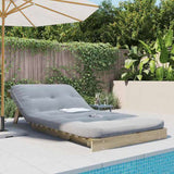 Futon Sofa Bed with Mattress 100x206x11 cm Impregnated Wood Pine 846770