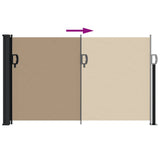 Retractable Side Awning Taupe 120x500 cm 4004409