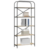 Bookshelf Sonoma Oak 80 x 30 x 183 cm Engineered wood 879834