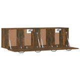 Wall Cabinets 2 pcs Smoked Oak 80x35x36.5 cm Engineered Wood 3115657