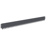 Lawn Edging 10 pcs 103 x 10 cm Steel Anthracite 8008330