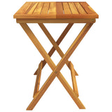 Folding Garden Table 90x52.5x65 cm Solid Wood Acacia 364894