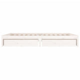 3103524 Bed Frame without Mattress with Drawers White 160x200 cm