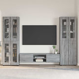 TV Cabinet Set FLORIN 3 pcs Grey Sonoma Engineered Wood 3398010