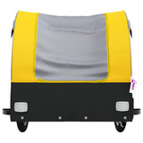 Bike Trailer Black and Yellow 45 kg Iron 94134