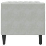 Sofa Light Grey 74.5 x 71 x 70.5 cm Velvet 42013016