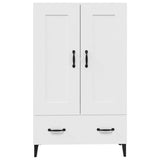 Highboard White 70x31x115 cm Engineered Wood 812573