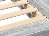 Bed Frame without Mattress Grey Sonoma 160x200 cm 3281180