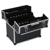 ZNTS Tool Case 38x22.5x34 cm Black Aluminum 91849