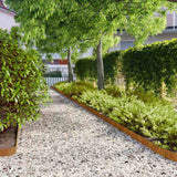 Lawn Edgings 50 pcs 10x103 cm Flexible Corten steel 821891