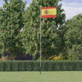 Spain Flag and Pole 6.23 m Aluminium 3147108