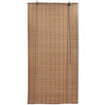 Roller Blind Bamboo 140x220 cm Brown 245815