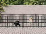 Outdoor Dog Kennel Steel 7.51 m 3124600