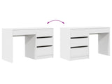 Desk with Drawer White 90 x 37.5 x 75 cm Engineered Wood 869490