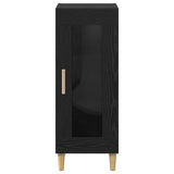 Sideboard Black Oak 34.5 x 32.5 x 90 cm Engineered Wood 880972