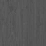 Garden Footstool with Cushion Grey Solid Wood Pine 825438