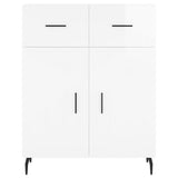 Sideboard High Gloss White 69.5x34x90 cm Engineered Wood 827998