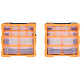 Multi-drawer Organisers with 12 Drawers 2 pcs 26.5x16x26 cm 147581
