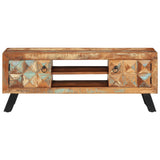 TV Cabinet 112x30x45 cm Solid Wood Reclaimed 354321
