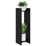 Plant Stand 2 pcs Black Oak 30 x 30 x 100 cm Engineered Wood 899565