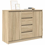 Sideboard with Drawers Sonoma Oak 100.5x35x76 cm Engineered Wood 3328446