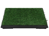 Pet Toilet with Tray & Faux Turf Green 63x50x7 cm WC 170766