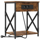 Bedside Cabinet 2 pcs Smoked Oak 41 x 31 x 51 cm 859510
