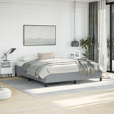Bed Frame without Mattress Light Grey California King Fabric 347113