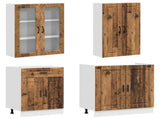 Kitchen Unit PORTO 4 pcs Old Wood Engineered Wood 3438353