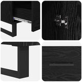 Highboard Black Oak 69.5 x 30 x 115 cm Engineered Wood 882498