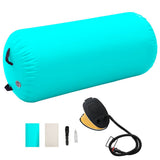 Inflatable Gymnastic Roll with Pump 120x75 cm PVC Green 92716