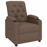 Recliner Chair Brown Fabric 339106