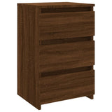 Bed Cabinet Brown Oak 40x35x62.5 cm Engineered Wood 815175